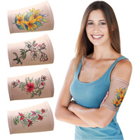 Vabean 4 Pcs Picc Line Cover Sleeve Picc Upper Arm Cover Soft Breathable Elastic Picc Line Sleeve For Women Men Adult (Nude Color Large)