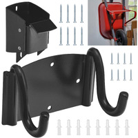 Wheelbarrow Storage Bracket - 90 Lbs Capacity  Heavy Duty Storage Hook For Most Wheelbarrows Designs  Comes With A Spring Loaded Lift Latch Safety Catch Feature