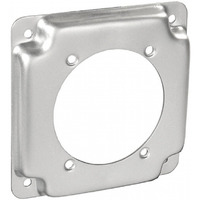 2 Pcs  Steel 4 Square  1/2 In. Raised 30-50 Amp Receptacle  2.441 In. Diameter Industrial Surface Cover For Quick Installation Of Devices & Switches