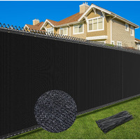 Patiobay 6X50Ft Privacy Screen Fence  Heavy Duty Fencing Shade Cover  170Gsm 90% Blockage Mesh Shade Net For Wall Garden Yard Backyard (6 Ft X 50 Ft  Black)