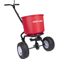 Earthway 2600A-Plus 40 Lb (18 Kg) Walk-Behind Broadcast Fertilizer Spreader  Garden Seeder  Salt Spreader With 9 Inch Pneumatic Tires  Made In America