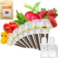 Strawberry Seed Pod Kit For Aerogarden  Idoo  Ahopegarden With Red Strawberry  Radish  Green Pepper  Red Heirloomcherry Tomato  Golden Harvest Cherry Tomato - Compatible With All Hydroponics (7-Pod)