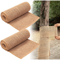 2 Rolls Burlap Tree Protector Wraps  7.8"" ? 9.8' Winter Tree Trunk Guards Protector Wrap Burlap Fabric Garden Plants Tree Wrap Antifreeze Bandage Bark Protector Wrap For Keeping Warm And Moisturizing