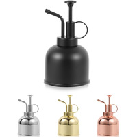 Plant Mister Spray Bottle  Metal Stainless Steel Plant Sprayer Mister  Small Watering Can Plant Spritzer With Top Pump For Indoor House Air Plants Succulents Outdoor Garden Decorative(Matte Black)