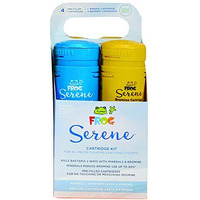 Frog Serene Cartridge Kit For Hot Tubs For Use Only With Frog Serene Floating Sanitizing Systems For Spas Up To 600 Gallons  Includes Frog Serene Mineral Cartridge And 3 Frog Serene Bromine Cartridges