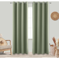 Koufall Dark Sage Curtains 42X63 Inch Length For Bedroom 2 Panels Blackout Room Darkening Curtains