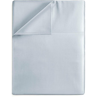 King Size Flat Bed Sheet - Hotel Luxury Single Flat Sheet Only - Wrinkle Free & Fade Resistant Flat Sheet - Extra Soft  Comfy And Breathable Flat Sheet For Women & Men - Sky Blue Top Flat Sheet Only
