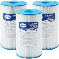 Amibron Pwk30 Hot Springs Spa Filters  Compatible For Watkins 31489  Unicel C-6430  Filbur Fc-3915  P/N0969601 73178  73250  71825  30 Sq.Ft.Hot Tub Filter 3 Pack