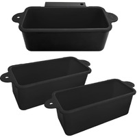 Aksdth 2 Pack Blackstone Silicone Grease Cup Liners For 36 28 22 17 Inch Griddle  Reusable Grease Catcher Liner Grill Grease Tray Blackstone Accessories  Replacement Of Aluminum Foil Drip Pans  Black