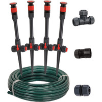 Eden 98063 Multi-Adjustable Flex Design Above Ground Irrigation Garden Sprinkler System  Sprinkler & Hose  Diy Plant Watering Set