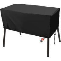 Black Patio Covers For 3-Burner Camp Stove  Luxiv Heavy-Duty Cover For Camp Chef 3 Burner Burners Stove Waterproof Cover (Black  43X16X16)
