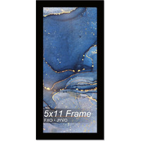 Fxojyvo 5X11 Picture Frame  Black Frame For 5 X 11 Inch Picture Poster Photo  Light Weight And High Transparent 5 By 11 Frame For Wall - 1 Pack/Black/5""X11""