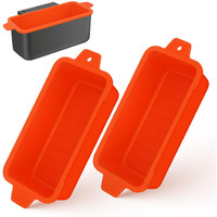 Oliggive 2 Pcs Silicone Grease Cup Liners For Blackstone 36 28 22 17 Inch Griddle Reusable Grease Catcher Cup Liner Grill Grease Tray Durable Drip Pans Blackstone Griddle Accessories Orange