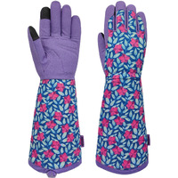 Msupsav Womens Garden Gloves Thorn Proof Long Gardening Gloves Rose Gloves Cactus Gloves Work Gloves For Women Gardening Gifts&Birthday Gifts(Medium  Purple)