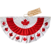 Canadian Maple Leaf 48"" X 24"" Pleated Banner With Grommets Briarwood Lane