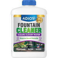 Adios! Fountain Cleaner And Clarifier For Outdoor And Indoor Fountains - Safe For Plastic  Metal  Glass And Stone (16Oz)