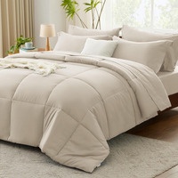 Cozylux Queen Comforter Set - 7 Pieces Bed In A Bag Set Beige Queen  Complete Bedding Sets Bed Set For All Season With Comforter  Flat Sheets  Fitted Sheet  Pillowcases & Shams