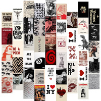 50Pcs Downtown Girl Room Decor  Y2K Wall Art Prints For Bedroom  Coquette Wall Collage Kit For Room Aesthetic  4""X6"" Vintage Photo Collage Kit Pictures   Retro Rockstar Posters Wall Decor Dorm Decor