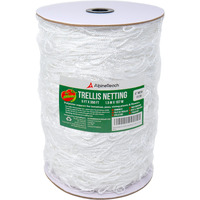 Alpinereach Trellis Netting 5 X 350 Ft Heavy Duty Polyester White - 6 Inch Mesh Support Twine For Growing High Yield Tomatoes  Peas  Vine Climbing Plants Fruits Vegetables