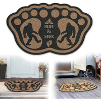 Haigoo Sasquatch Rug Welcome Doormat 30""X18"" Indoor Entrance Mat Novelty Sasquatch Gift For Housewarming Christmas Thanksgiving Non Slip Durable Decorative Doormat Washable Easy Clean All-Season
