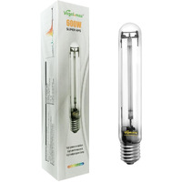 Vegelumax 600Watt Hydroponic High Pressure Sodium Hps Grow Light Bulb Lamp High Par Enhanced Red And Orange Spectrums Cct 2100K Ultra Bright 90 000 Lumens E39 Base 1Pack