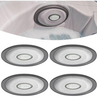 4 Pack 2472-824 Spa Oval Pillow Insert And Back Mount -Enhanced Support  Custom Fit For 2004-2018 Jacuzzi J-300 Series Hot Tubs & Spas  Replace 2455-263 Spa Headrest