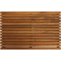 Bare Decor Zen Spa Shower Or Door Mat In Solid Teak Wood And Oiled Finish  31.5 By 19.5-Inch
