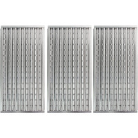 Hongso 18 3/8"" Stainless Steel Tru-Infrared Emitter Grates For 2 And 3 Burner Charbroil Grills Pre-2015 Models  463225315 463241314 463225313 463241313 463270612 463270512  3-Pk