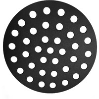 Quantfire 9"" Round Cast Iron Fire Grate Bbq High Heat Charcoal Plate For Large Big Green Egg Fire Grate Bottom Grate Grill Parts Charcoal Grate Replacement Big Green Egg Accessories