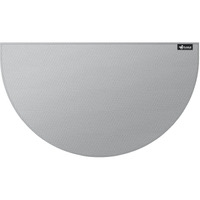 Flasld Fireproof Fireplace Mat 28?48Inch Waterproof Under Grill Mat Half Round Hearth Rug Protects Floors From Sparks Embers  Gray