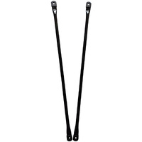 Timyrimy 80Cm/31.5Inch Garden Swing Replacement Rods  Black Metal Round Rods For Hanging Swing Seat To Frame(2Pcs/Ctn)