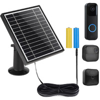 Uyodm Solar Panel Charger Compatible With Blink Video Doorbell/Blink Outdoor 4(4Th) / Xt3 / Xt2 / Xt Cam Power Your Doorbell Or Outdoor Cam Continuously With 11.8 Ft Cable Al Alloy Frame Durable