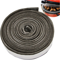 Wire Mesh Gasket Kit Fit For Kamado Joe Classic High Temp Fiberglass Gasket Replacement Parts Bbq Smoker Gasket Seal Accessories - Self Stick Felt 150 In Long