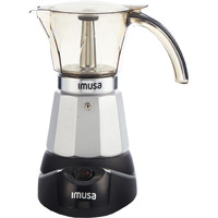 Imusa 6 Or 3Cup Electric Espresso Maker  Silver