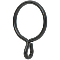 Ivilon Drapery Eyelet Curtain Rings - 1.7"" Ring For Curtain Hook Pins  Set Of 14 - Black