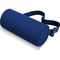 Cushzone Lumbar Roll Support Pillow For Office Chair  Car  Gaming Chair  Memory Foam Back Cushion With Washable Cover For Relieving Back Pain & Improving Posture Blue