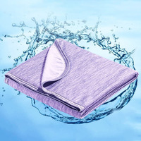 Marchpower Cooling Blanket For Hot Sleepers Kids  Arc-Chill Cool Throw Blanket With Double-Sided Design  Japanese Cooling Fiber Absorbs Body Heat  Lightweight Soft Blanket For Baby Sleeping Travel