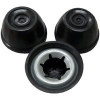 Kettle Grill Hub Cap 3-Pack - Weber Grill Part 987101/80605 / 3622 Replacement - Weber Charcoal Grill Wheel Retainer 3/8  Axle