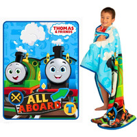 Franco Thomas And Friends Kids Bedding Super Soft Micro Raschel Throw  46 In X 60 In  (Official Licensed Product)