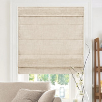 Chicology Roman Shades For Windows   Window Treatments   Roman Shades   Roman Window Shades   Room Darkening Shades   Window Shades   47"" W X 72"" H   Belgian Flax (Privacy & Light Filtering)