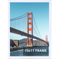 Omishe 13X17 Inch Picture Frame White For Wall Hanging  13 X 17 Frame Wall Gallery Photo Frame  White