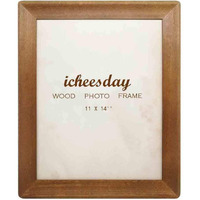Icheesday Rustic Picture Frames 11X14  Made Of Brown Solid Wood For Wall Mounting Display Photos Diploma Certificate Award