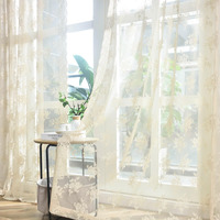 Kotile Beige Lace Curtains 102 Inches Long For Living Room  2 Panels Country Rustic Floral Vintage Cream Sheer Lace Curtains For Bedroom  Rod Pocket Privacy Window Curtain Drapes  52 X 102 Inch  Beige