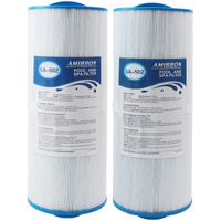 Amibron 5Ch-502 Replaces Marquis Spa Filter  Compatible With Ppm50Sc-F2M  Fc-0195  Marqui Spa 20041  20091  370-0237 2"" Male Fine Thread 50 Sq.Ft. C-5303 Model Hot Tub Filter 2 Pack