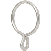 Ivilon Drapery Eyelet Curtain Rings - 1.7"" Ring For Curtain Hook Pins  Set Of 14 - Satin Nickel