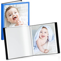 Cranbury 8X10 Customizable Photo Album - (Blue)  Poly Plastic 10X8 Photo Book  24 8X10 Photo Pages Hold 48 Pictures  8 X10 Album With Customizable Front Pocket For 8 X 10 Photo Storage