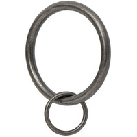 Ivilon Drapery Eyelet Curtain Rings - 1.7"" Ring Loop For Hook Pins  Set Of 14 - Pewter