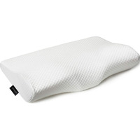 Epabo Contour Memory Foam Pillow Orthopedic Sleeping Pillows  Ergonomic Cervical Pillow For Neck Pain - For Side Sleepers  Back And Stomach Sleepers  Free Pillowcase Included ( Soft & Queen Size)