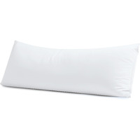 Body Pillow Cover Long Pillow Case 100% Egyptian Cotton Bed Pillow Protector With Zipper 400 Thread Count Cooling Full Body Pillowcase For Adults 20X54 Inches (1 Pack White)