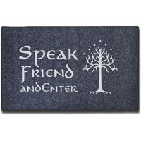 Accssoey Funny Doormat  Welcome Mats Speak Friend Door Mat Absorbent Mat Doormat 30""X18""